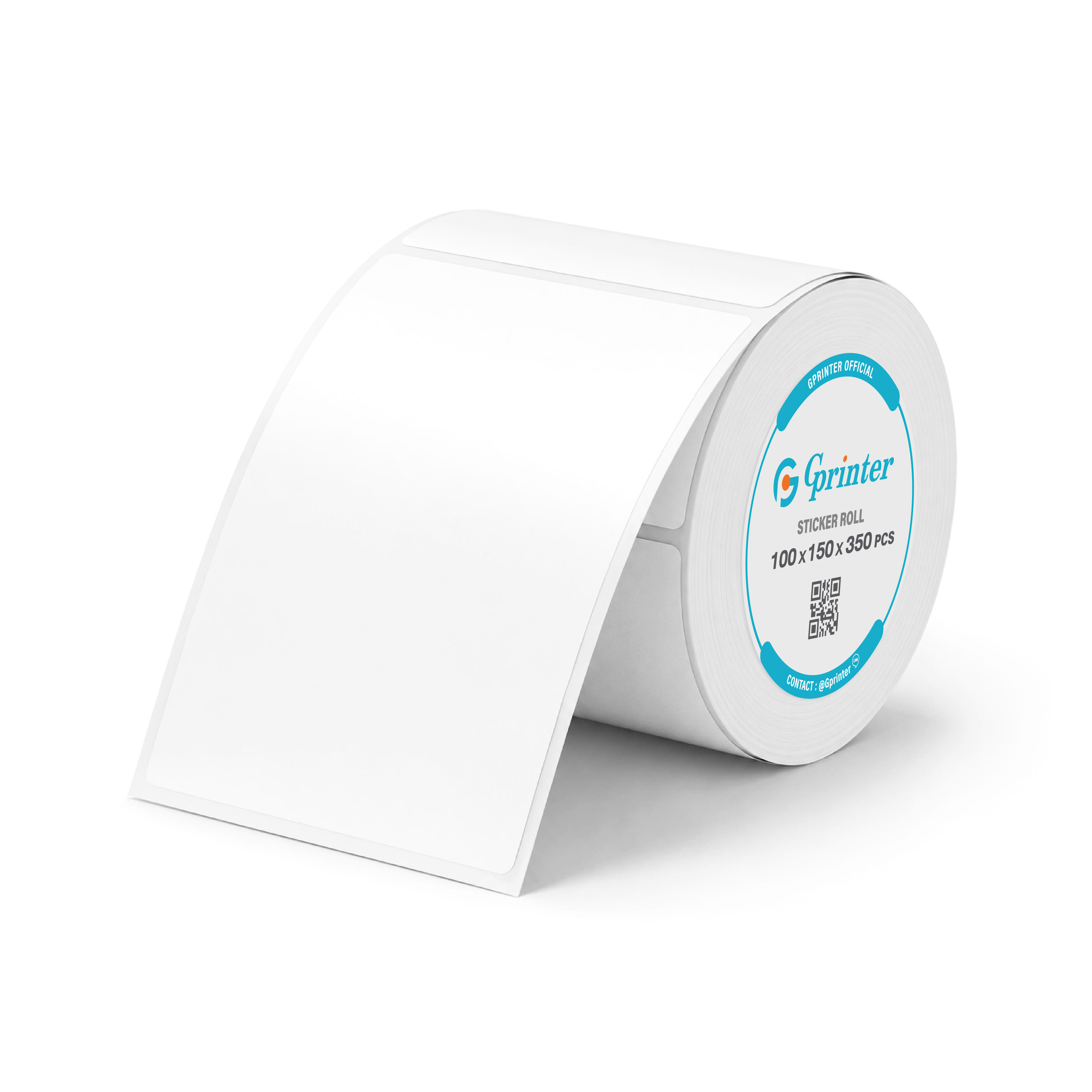 กระดาษสติ๊กเกอร์ความร้อน GPRINTER 100X150 350 แผ่น แบบม้วน 1 ม้วน